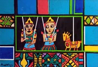 Anwar Maqsood, 24 x 36 Inch, Acrylic on Canvas, Figurative Painting, AC-AWM-117